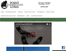 Tablet Screenshot of pointlomavetclinic.com